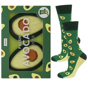 Herren | Damen | Avocado Socken in Geschenkbox 