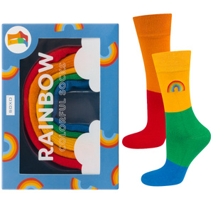 Männer | Frauen | Regenbogen Socken in Geschenkbox