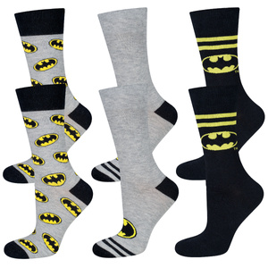 Set mit 3x SOXO GOOD STUFF Batman DC Comics Socken