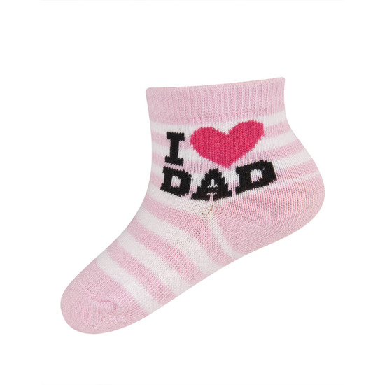  1 Paare von lustige Socken mit Aufschrift 'I love DAD' | Babysocken | SOXO