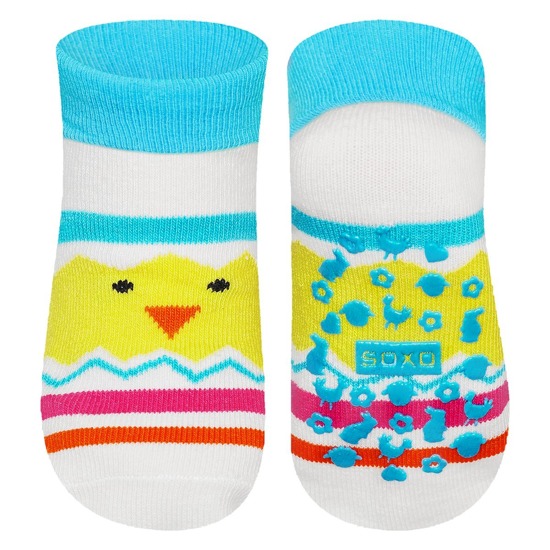 1 Paare von lustige Socken mit Küken  | Babysocken | SOXO