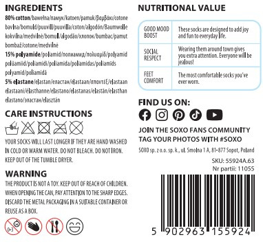 Skarpetki Brzoskwinie w Puszce