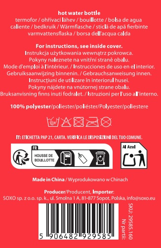 Wärmflasche mit Katzen-Bezug 3,5 L