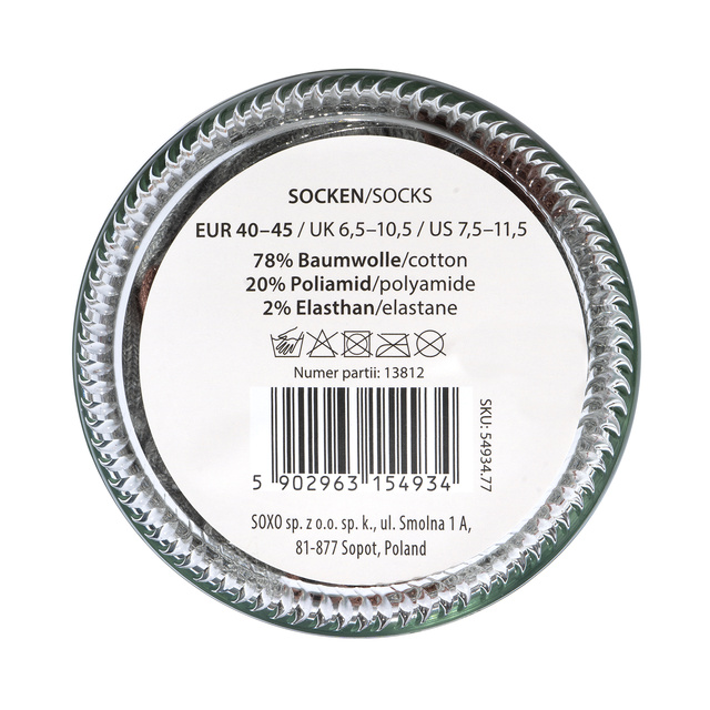 Colorful Men's SOXO Pate Socks