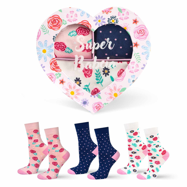 Bunte Damen Socken SOXO GOOD STUFF Baumwollen Lustige Oma