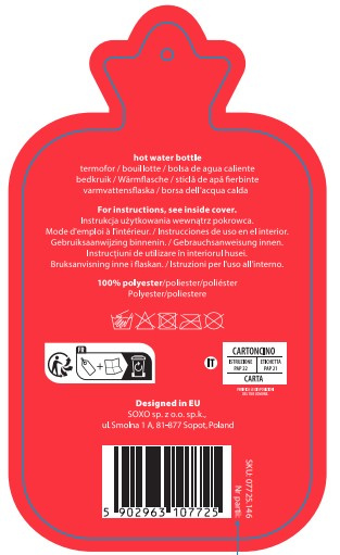 Wärmflasche mit Katzen-Bezug 1,8 L