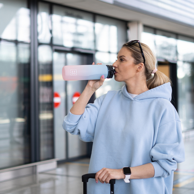 Butelka Tritanowa na Wodę Niebiesko-Różowa