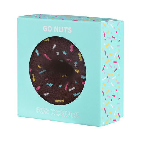 Lange Damensocken ungepaarten SOXO Donut in einer Schachtel, perfekt als Geschenk