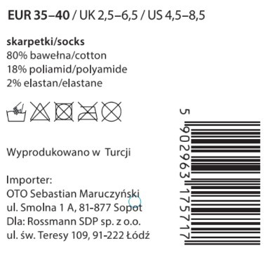 Colorful SOXO GOOD STUFF socks cotton, Grandma, perfect for a gift with Polish inscriptions