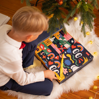 Adventskalender mit Socken 12er-Pack