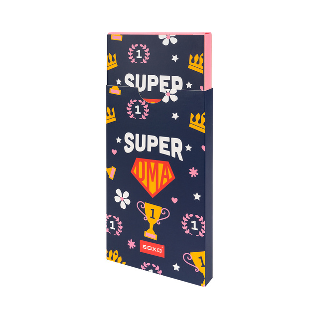 Skarpetki damskie Soxo Super Babcia na medal