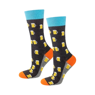 Set of 4x SOXO GOOD STUFF men's socks in a pizza box