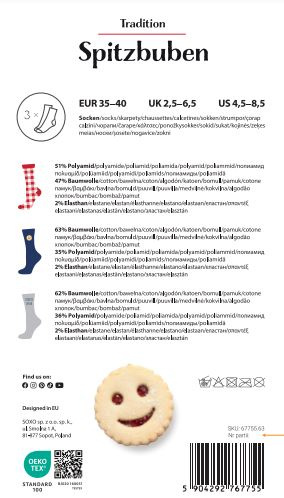 Set of 4x SOXO Women's Feet Colorful Donuts in a Gift Box