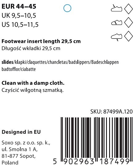 SOXO Strand Latschen unisex | Bier Muster