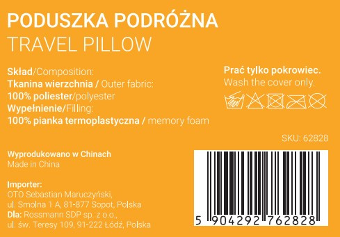 Poduszka podróżna MOMO WAY zielona