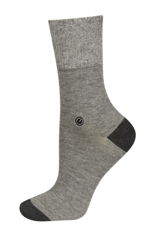 Damensocken mit Silberfaden und Golf G-Look grau