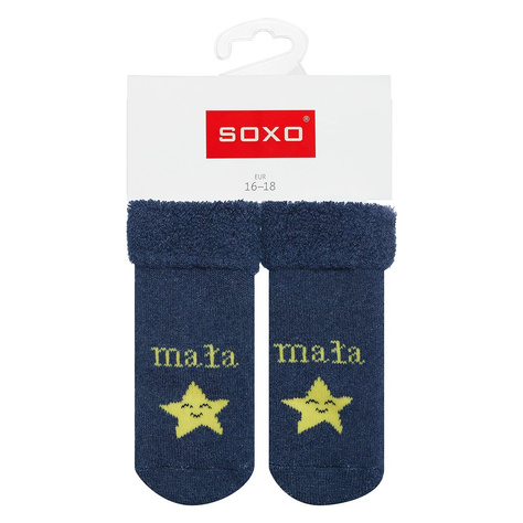 Navy blue SOXO baby socks