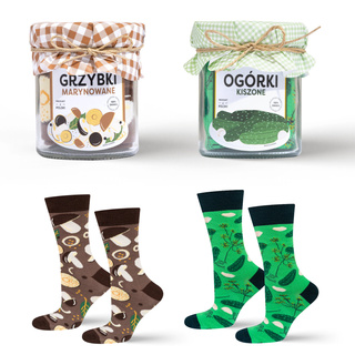 Set mit 3x bunten Herrensocken Hamburger + Kebab | SOXO