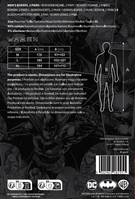 Set of 2x Batman men's boxer shorts a perfect idea for a Christmas gift