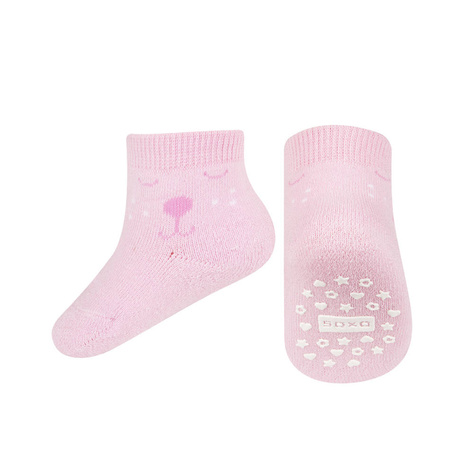 1 Paare von lustige Socken mit Rosabär  | Babysocken | SOXO