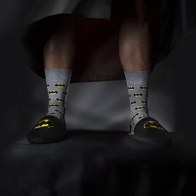 1 Paar von lustige Socken mit Batman DC Comics | Herensocken | SOXO