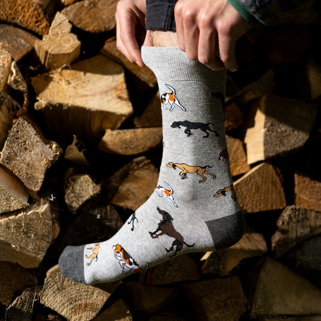 SOXO men's colorful hunting socks - 3 pairs