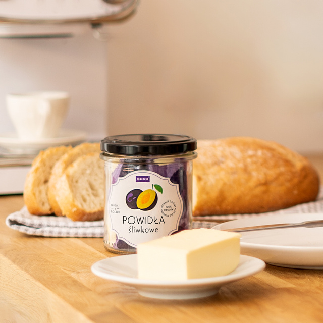 SOXO GOOD STUFF women's socks plum jam in a jar