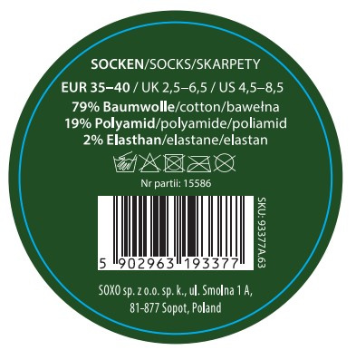 Men's socks SOXO pickled cucumbers in a jar