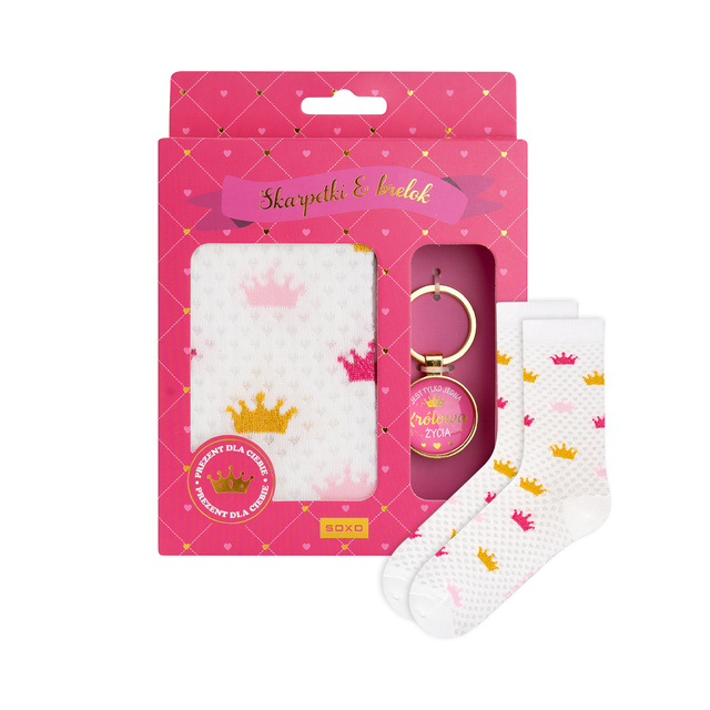 Drama Queen Socks + Keychain Set