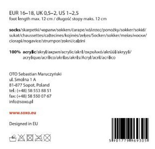 Blau Babyhauschuhe SOXO mit Bär