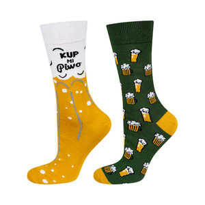 Men's colorful socks SOXO beer