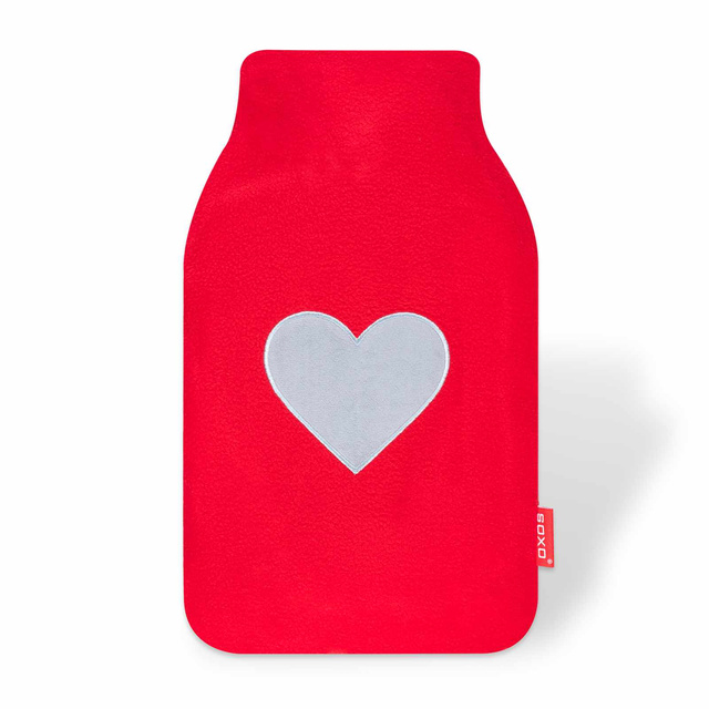 Red hot water bottle SOXO heater - gift for Valentine's Day