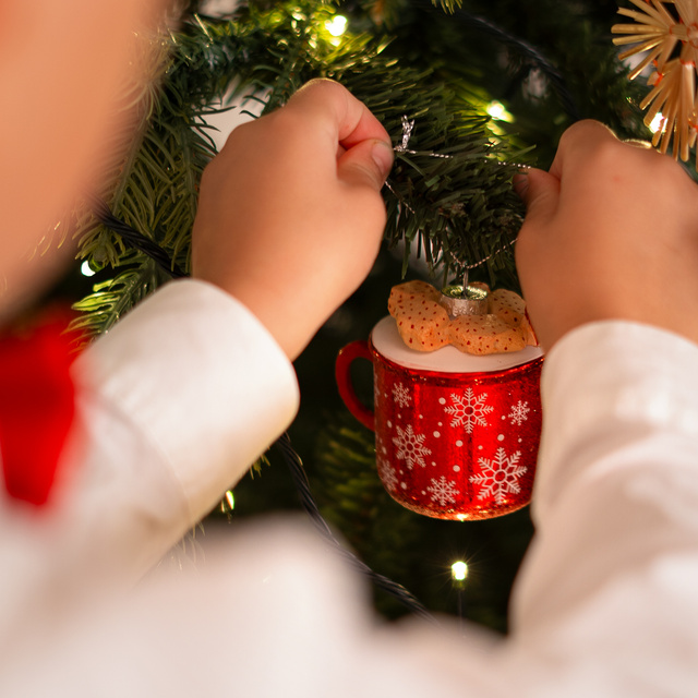 Set mit 3x Soxo Christbaumkugeln