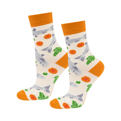 Women's SOXO GOOD STUFF socks fish in jelly