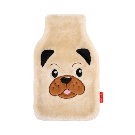  Hot water bottle dog SOXO pug 1.8 L