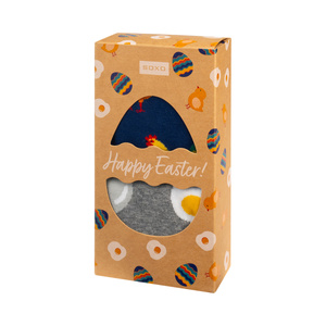 Men's SOXO colorful socks egg in a box