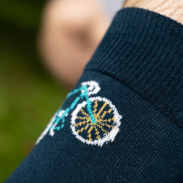 1 Paar von lustigen Socken mit Fahrrad | Herrensocken | SOXO