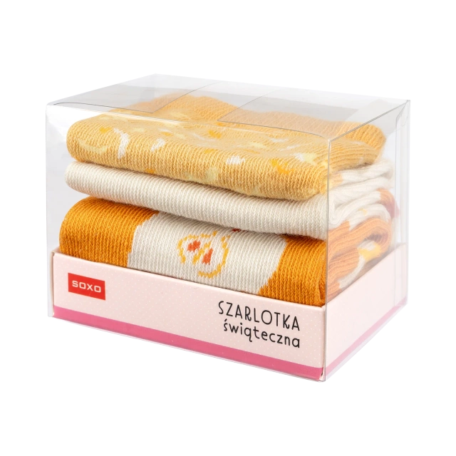 SOXO Women's Socks in Apple Pie Wrap