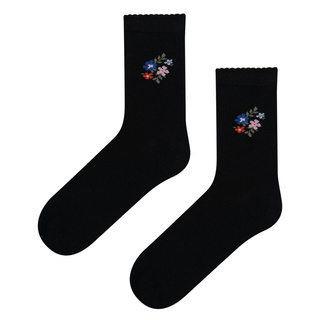Bambussocken mit Blumenmuster
