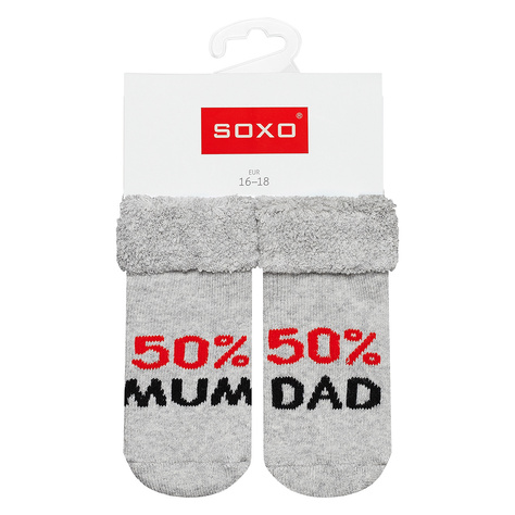  1 Paare von lustige Socken mit Inschriften | Babysocken | SOXO