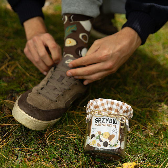 Funny SOXO Men's | women's socks | mushrooms marinated in a jar | cotton | a gift for him | unisex