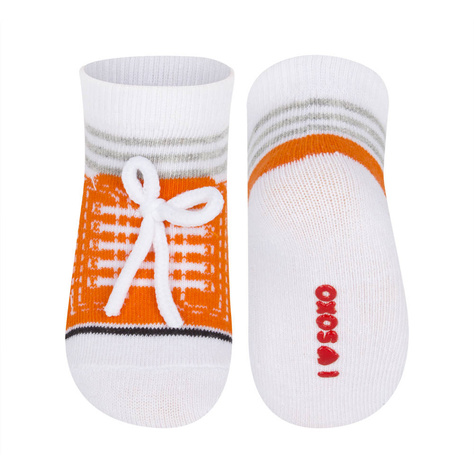 SOXO orange baby socks