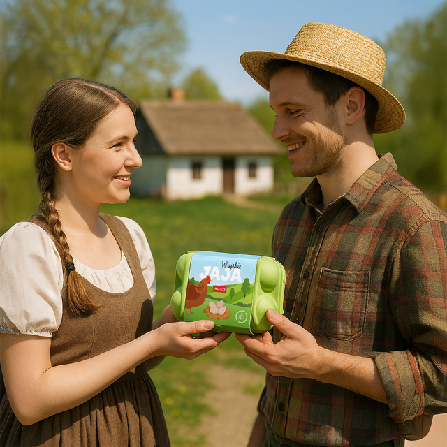 Bunte Herrensocken SOXO Ländliche Eier - 3 Paar