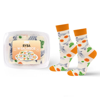 Damensocken SOXO | Fisch in Gelee | Weihnachtsgeschenk | Nikolaiken | für Sie
