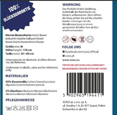 Męskie Bokserki kiełbaski w puszce idealny zabawny prezent dla Niego