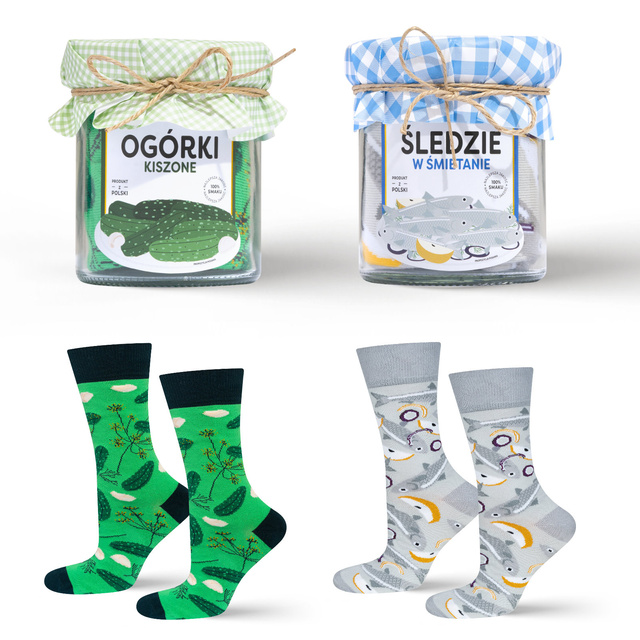 Set mit 3x bunten Herrensocken Hamburger + Kebab | SOXO