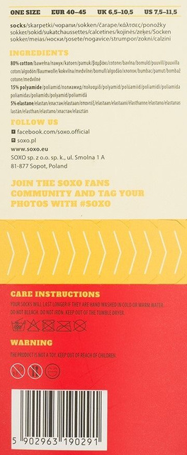 Set of 2x Colorful SOXO men's socks | kebab in a box | funny gift for a man | colors