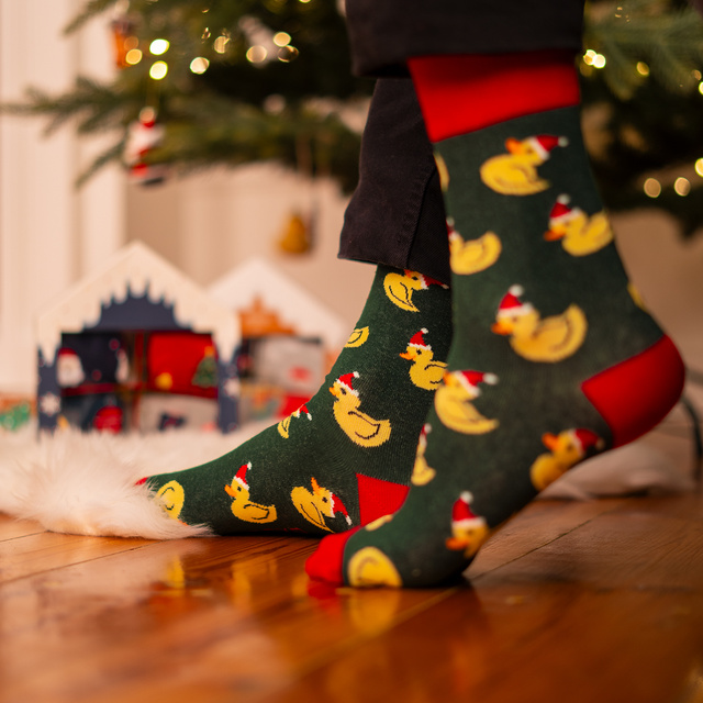 Set 4x Colorful men's socks SOXO GOOD STUFF merry Christmas gift cotton socks