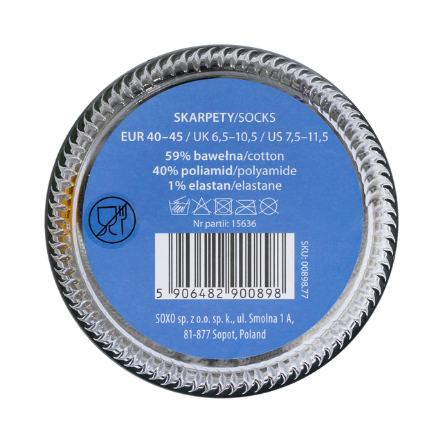 Set of socks in a jar mushrooms and herring