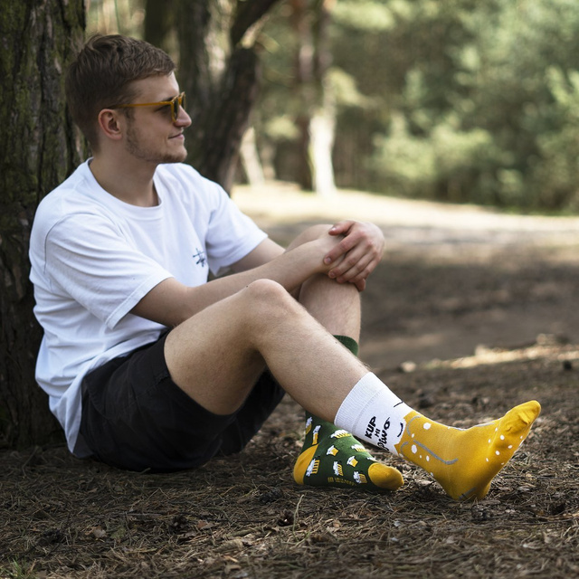 Bunte Herrensocken SOXO GOOD STUFF Baumwollen Bier